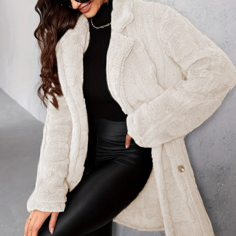 Manteau polaire oversize pour femme - Thania