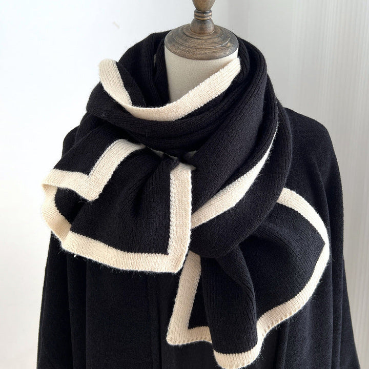 Echarpe femme, tricot doux, double tricot - Veraly