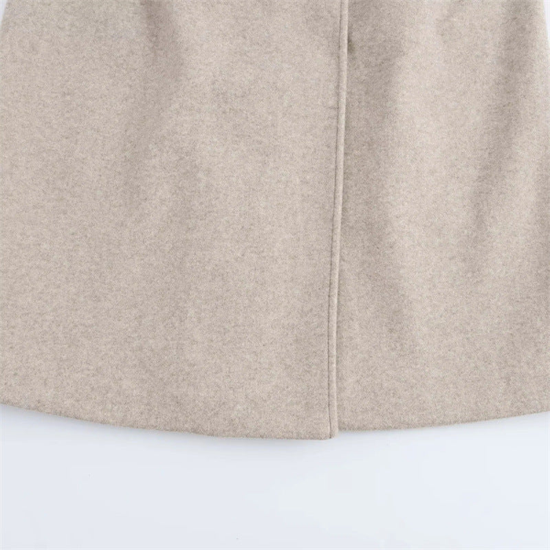 Manteau effet laine à col polaire pour femme - Naeryn