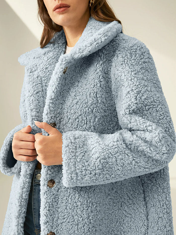 Manteau long en polaire pour femme - Ysandre