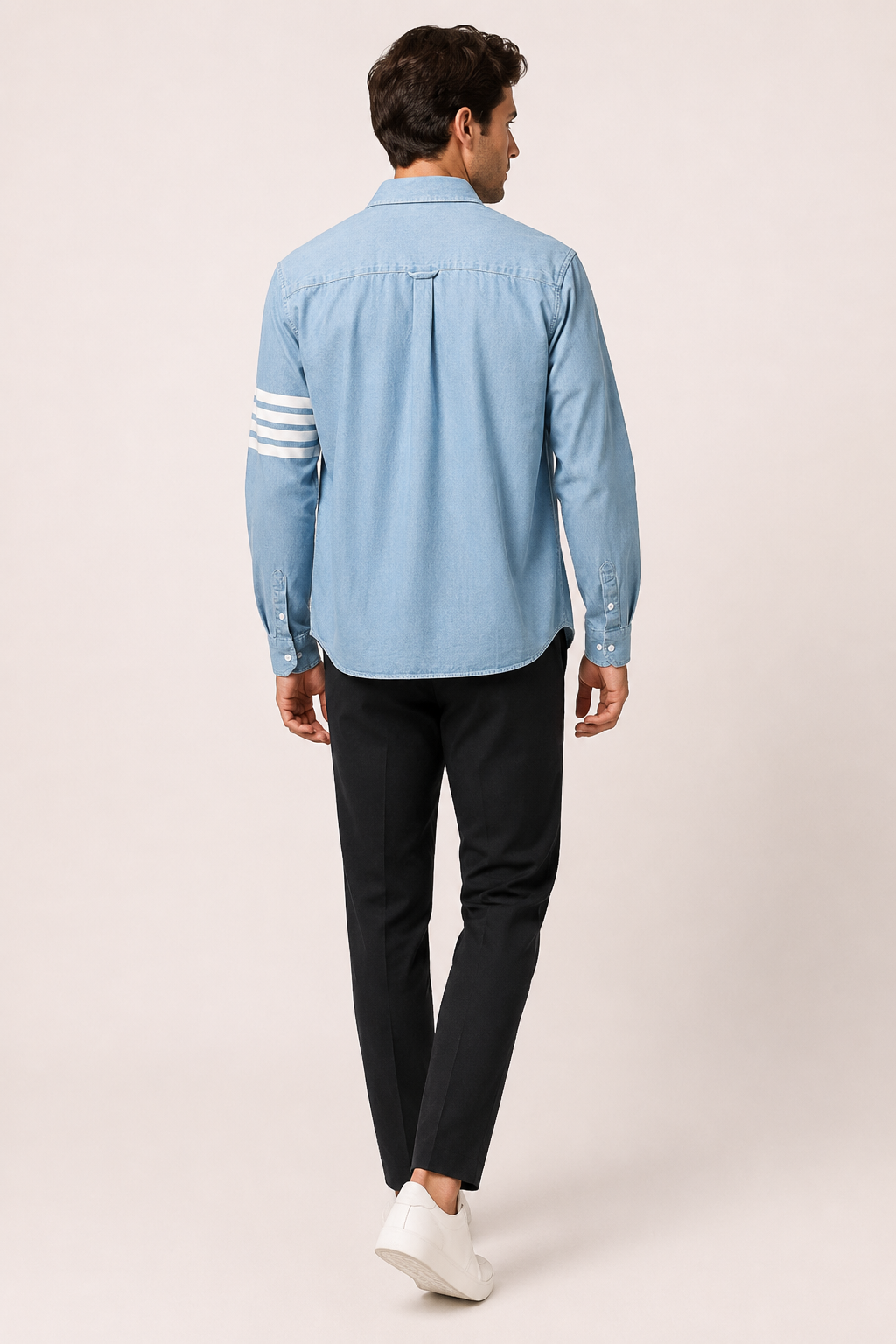 Chemise en jean pour homme à manches longues avec poche - Lennart