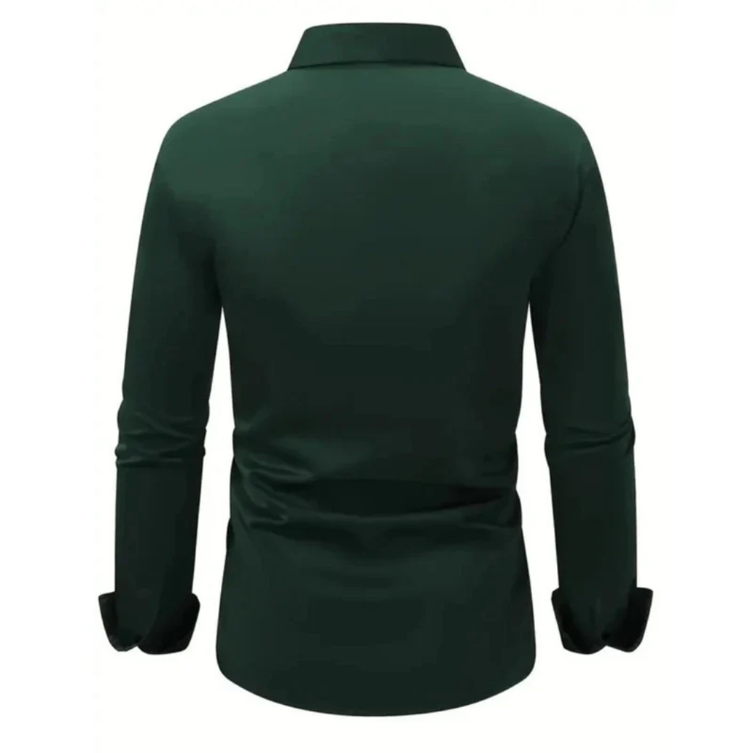 Chemise homme à manches longues, coupe slim, col classique - Heinrich