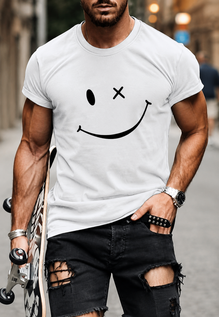T-shirt homme avec imprimé graphique sur le devant - Björn