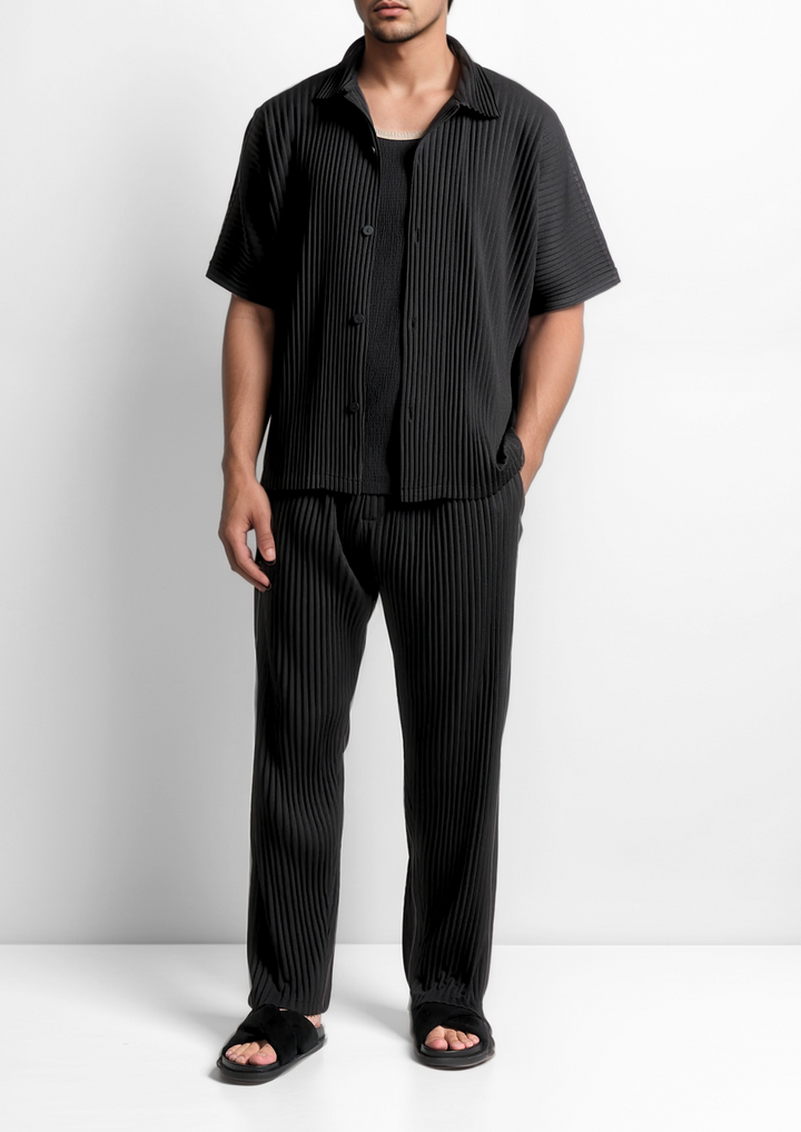 Ensemble décontracté pour hommes avec chemise et pantalon droit - Émile