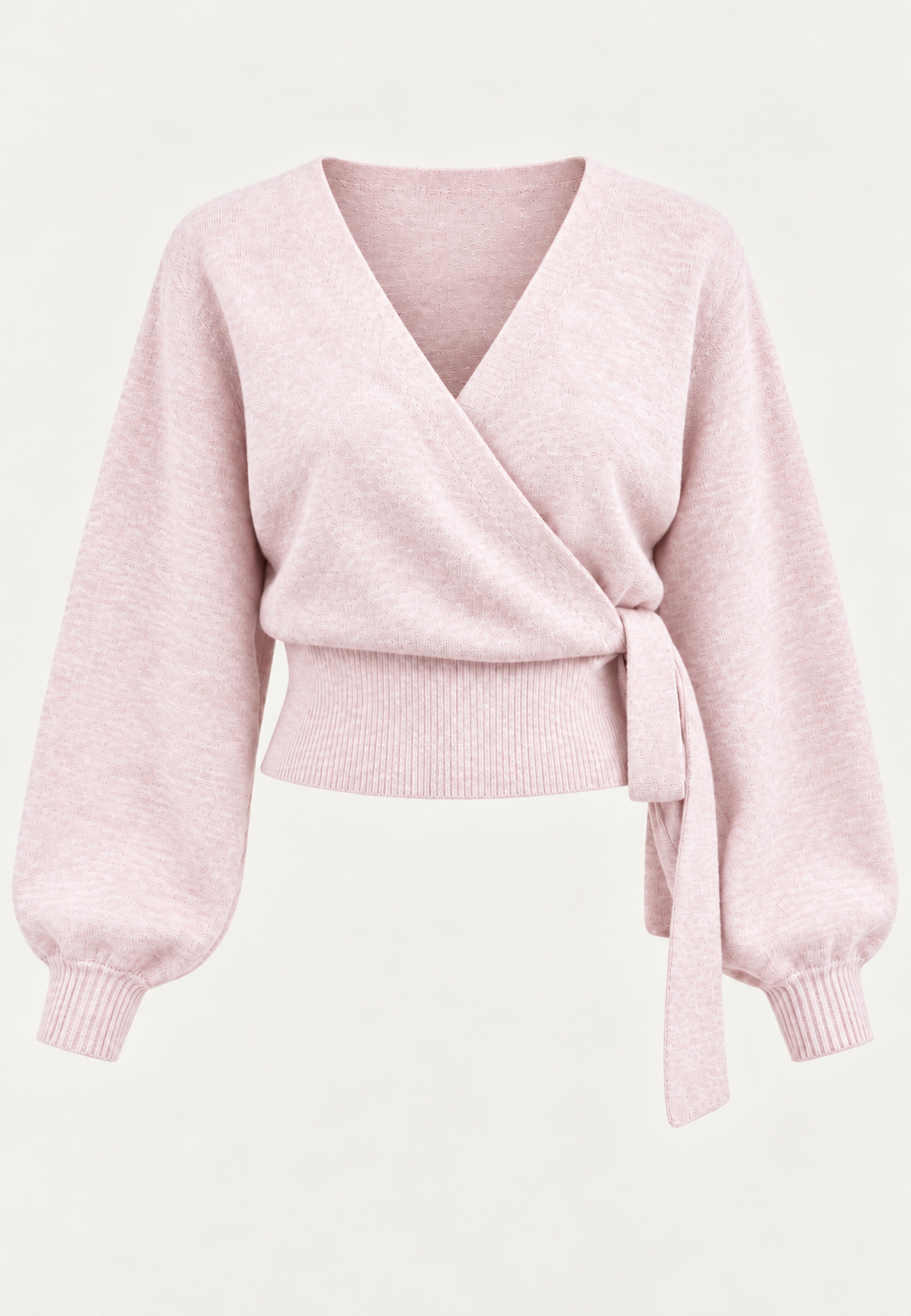 Cardigan cache-cœur femme en maille col V lien latéral - Zelinde