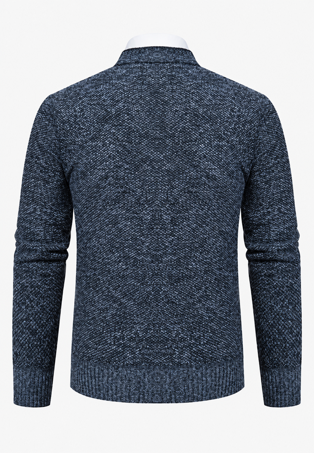 Cardigan homme à col en V, boutons, maille texturée et poches - Levan