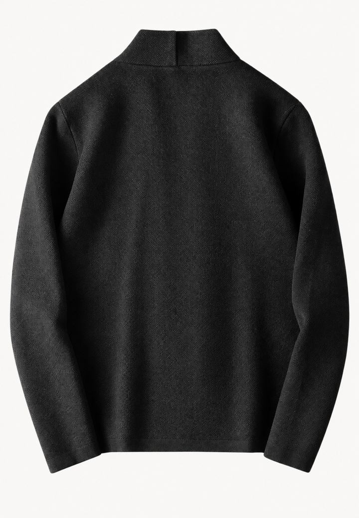 Élégant cardigan en maille avec boutons et col châle - Salvatore