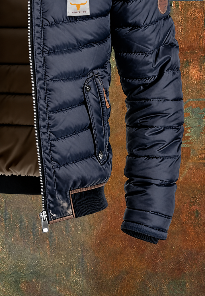Veste matelassée pour homme à col montant et poches à rabat - Iker