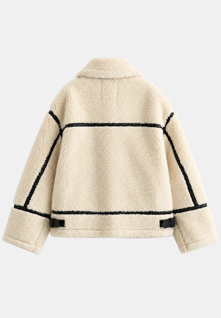 Blouson sherpa pour femme avec zip - Ottilie