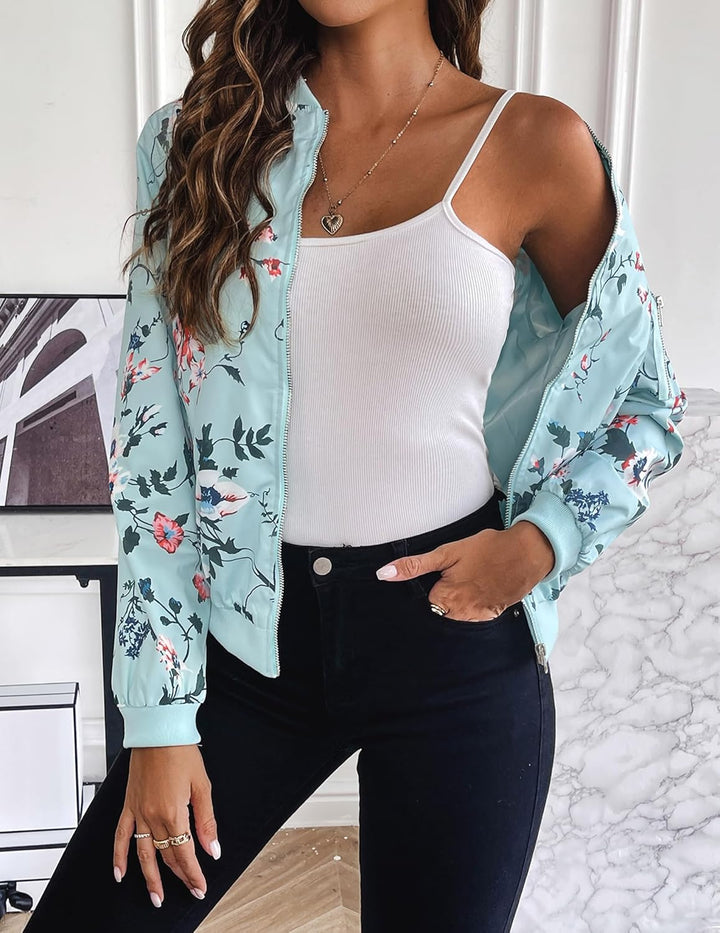 Blouson bomber court pour femme, finition satinée - Vianne