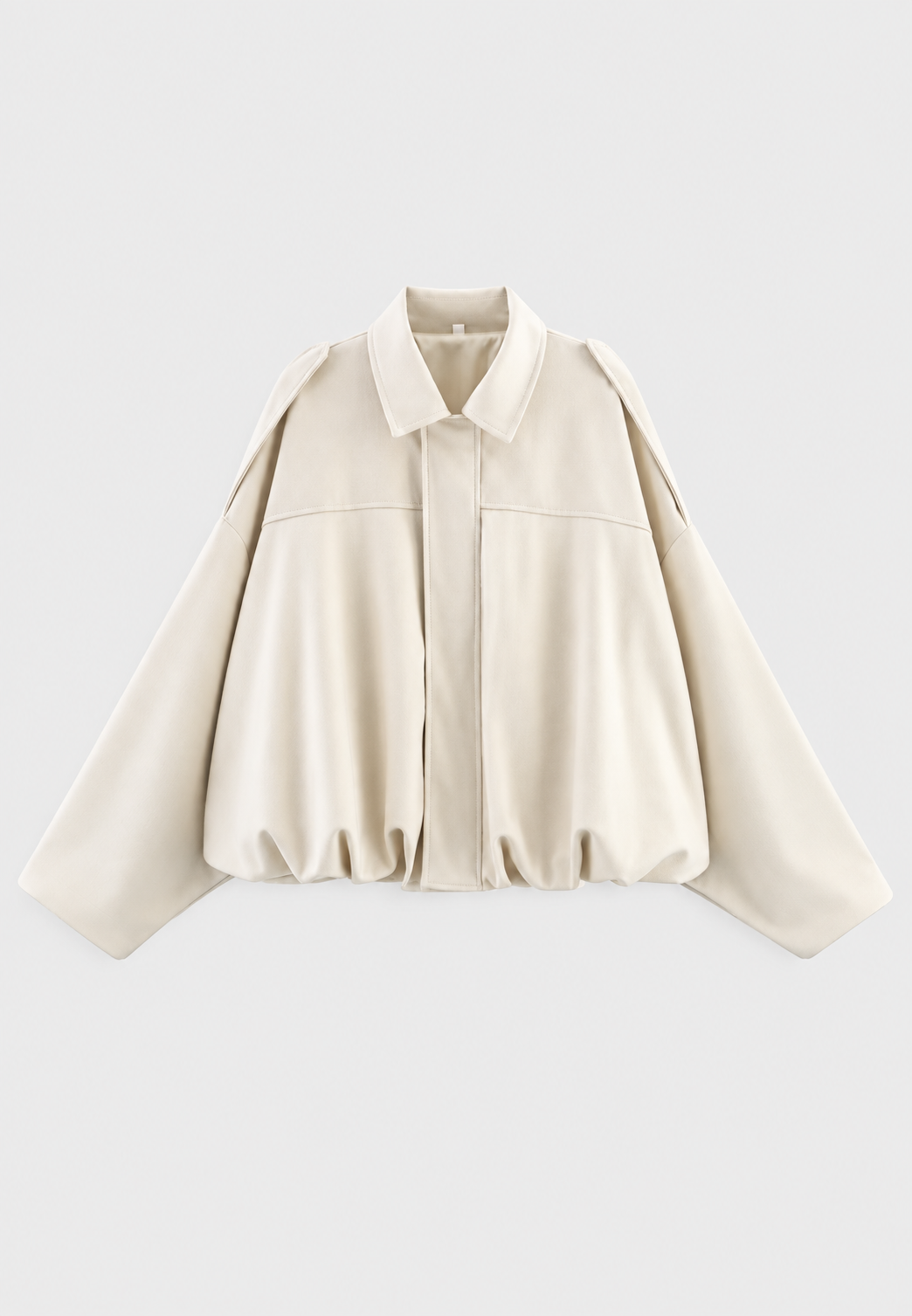 Veste courte pour femme effet daim à col chemise - Azucena