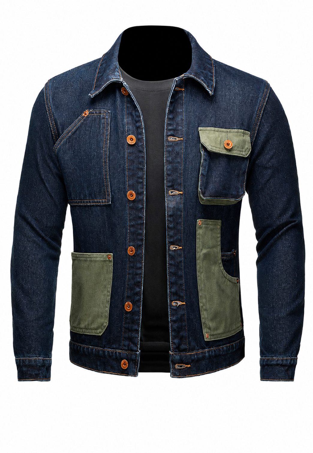 Veste en jean décontractée à multiples poches - Kilyan
