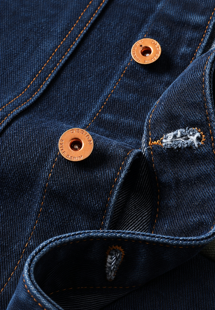 Veste en jean décontractée à multiples poches - Kilyan