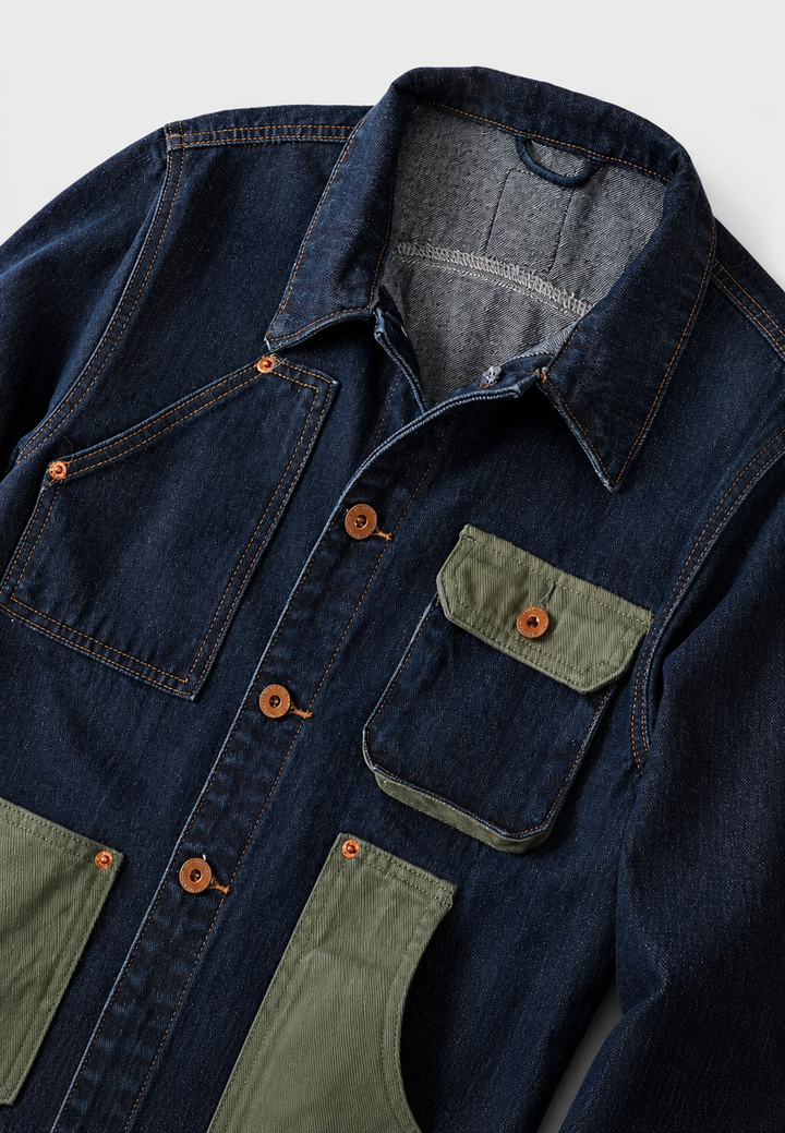 Veste en jean décontractée à multiples poches - Kilyan