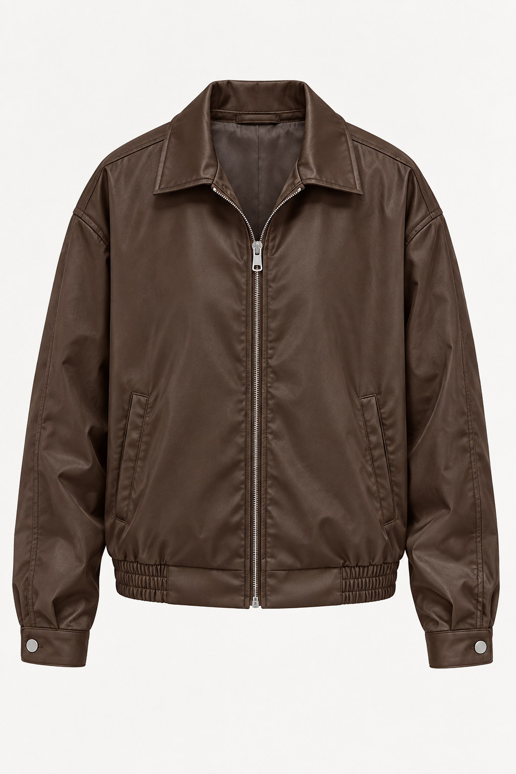 Veste oversize effet cuir pour femme, bas élastiqué - Alizée