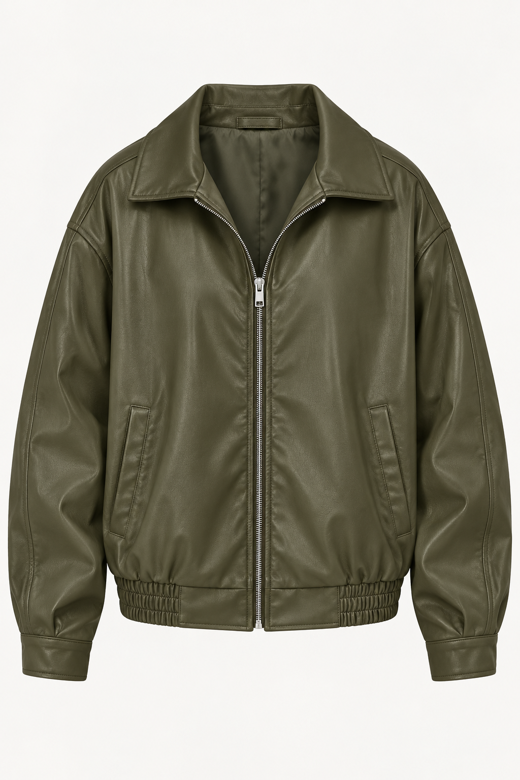 Veste oversize effet cuir pour femme, bas élastiqué - Alizée