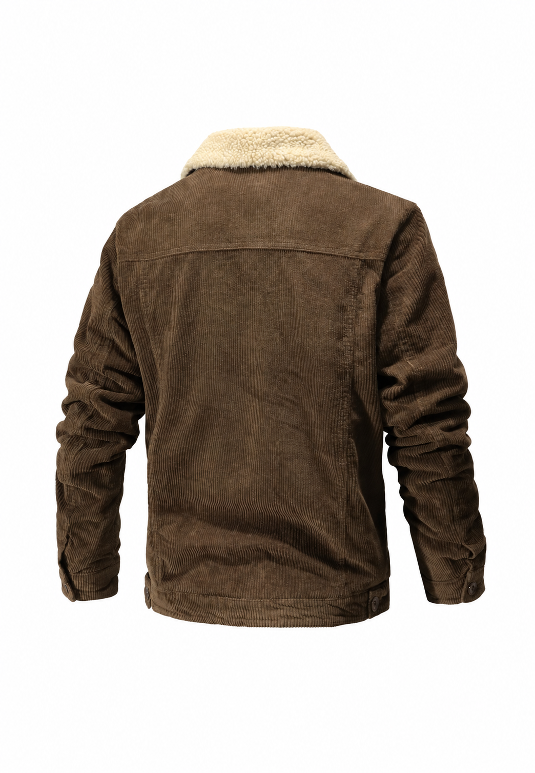 Veste pour homme en velours côtelé avec col et doublure en polaire - Ivar