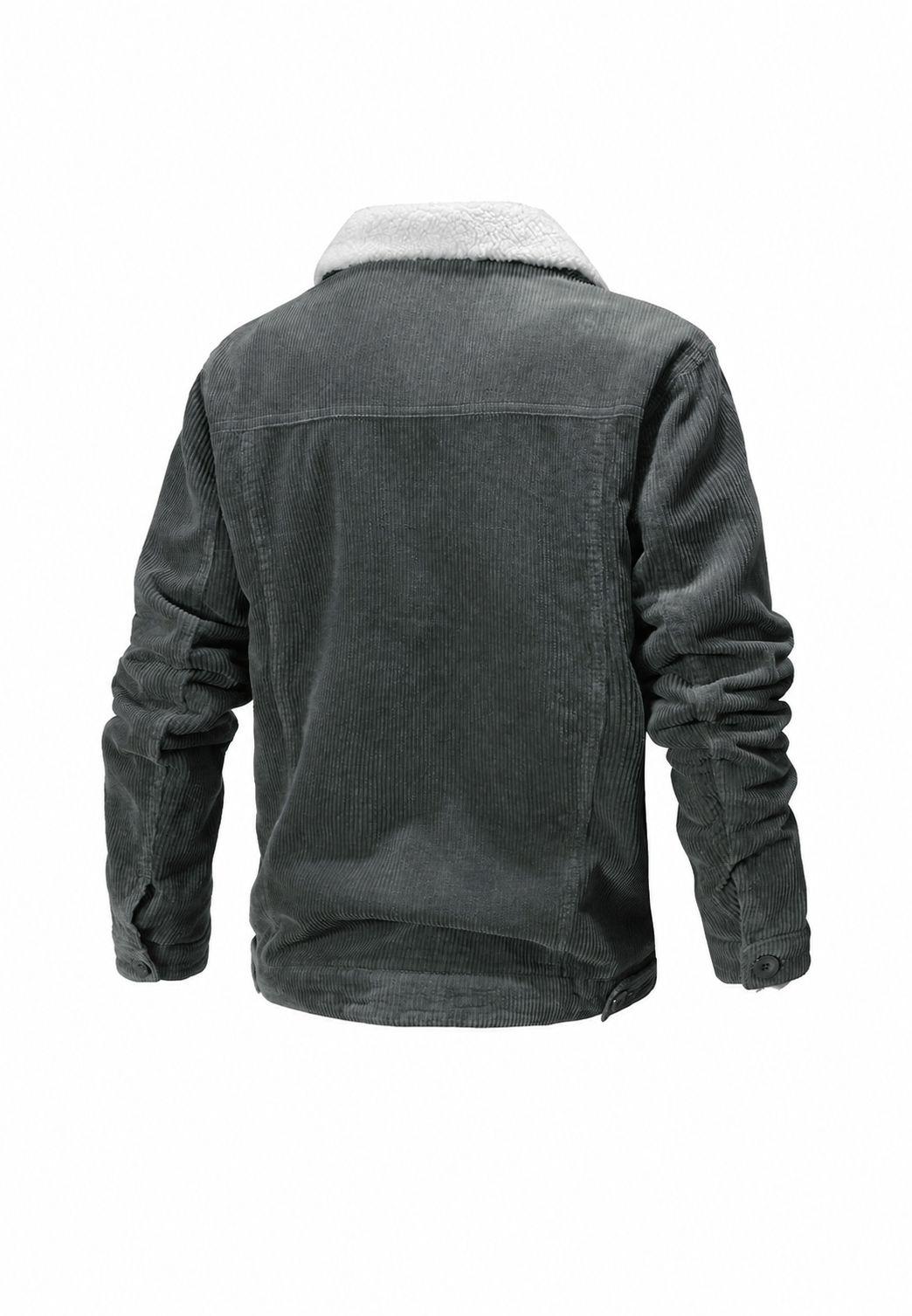 Veste pour homme en velours côtelé avec col et doublure en polaire - Ivar