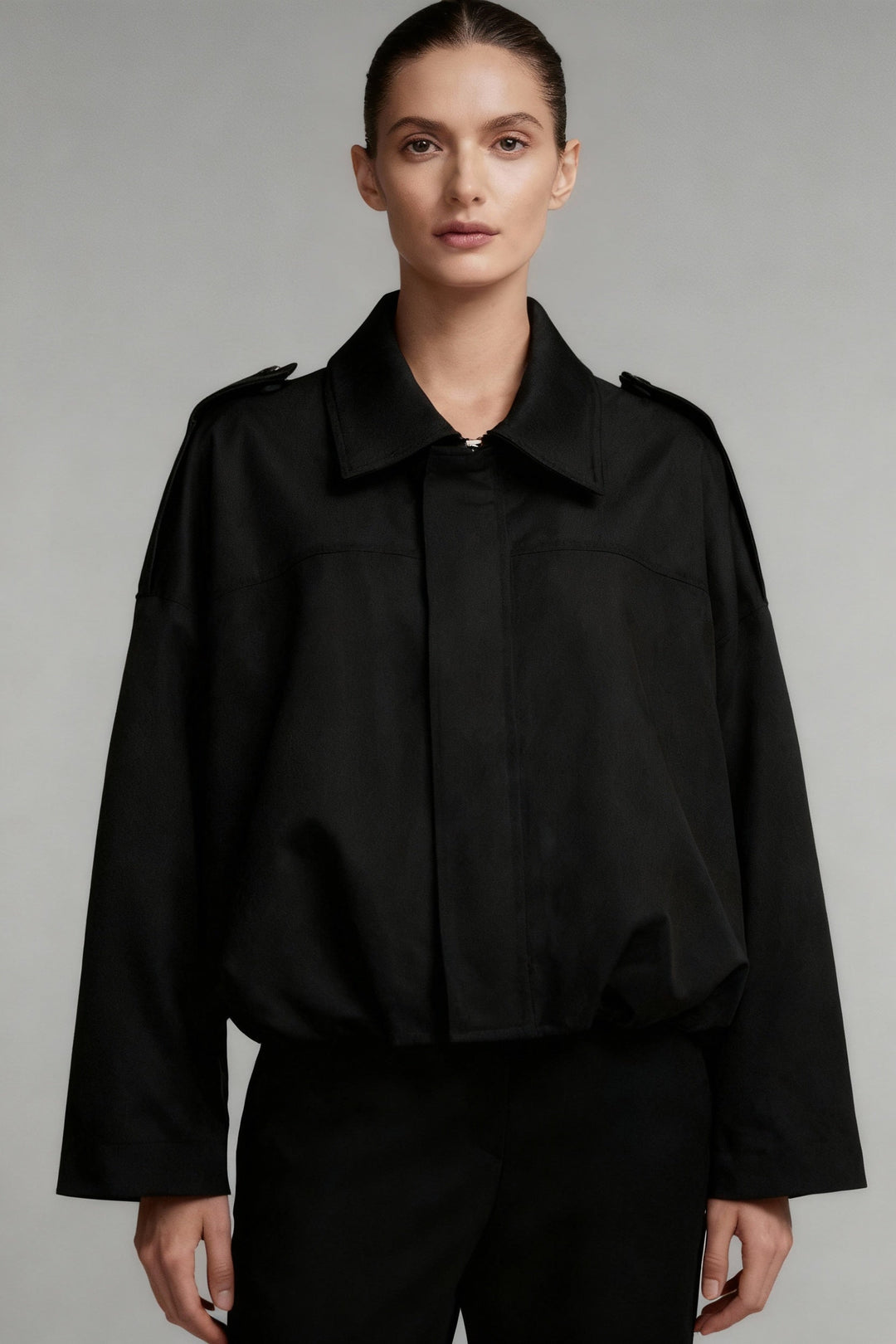 Blouson femme effet daim à col chemise - Alwina
