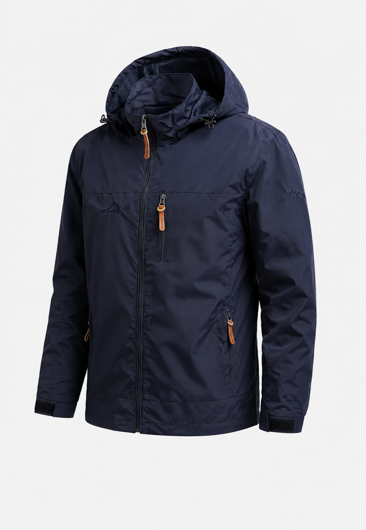 Veste coupe-vent imperméable à capuche pour homme - Jost