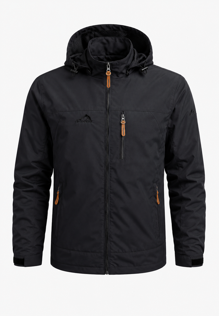 Veste coupe-vent imperméable à capuche pour homme - Jost