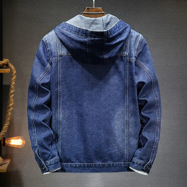 Veste en jean pour homme à capuche, effet délavé - Bennett