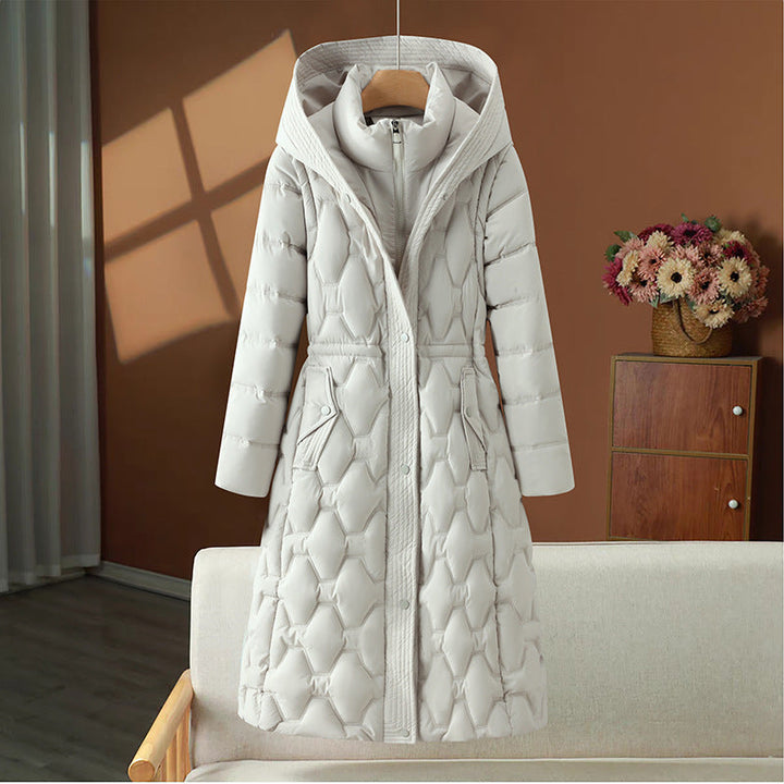 Manteau d'hiver long et matelassé pour femmes - Cassy