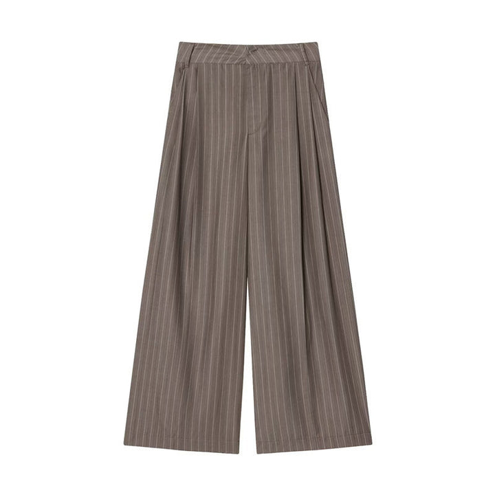 Pantalon large à double pinces pour femmes - Wensy