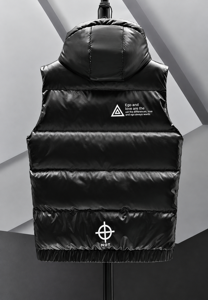 Doudoune sans manches homme capuche réglable finition brillante style urbain - Keldan