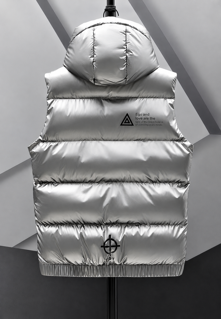 Doudoune sans manches homme capuche réglable finition brillante style urbain - Keldan