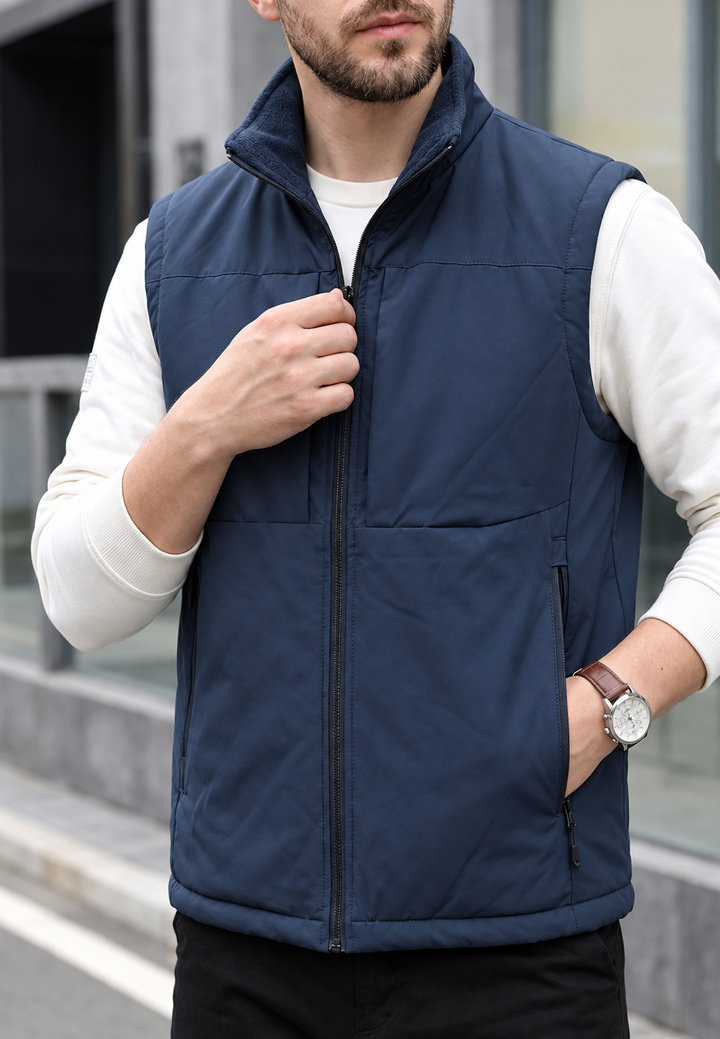 Gilet matelassé homme col montant poches zippées - Brenvik