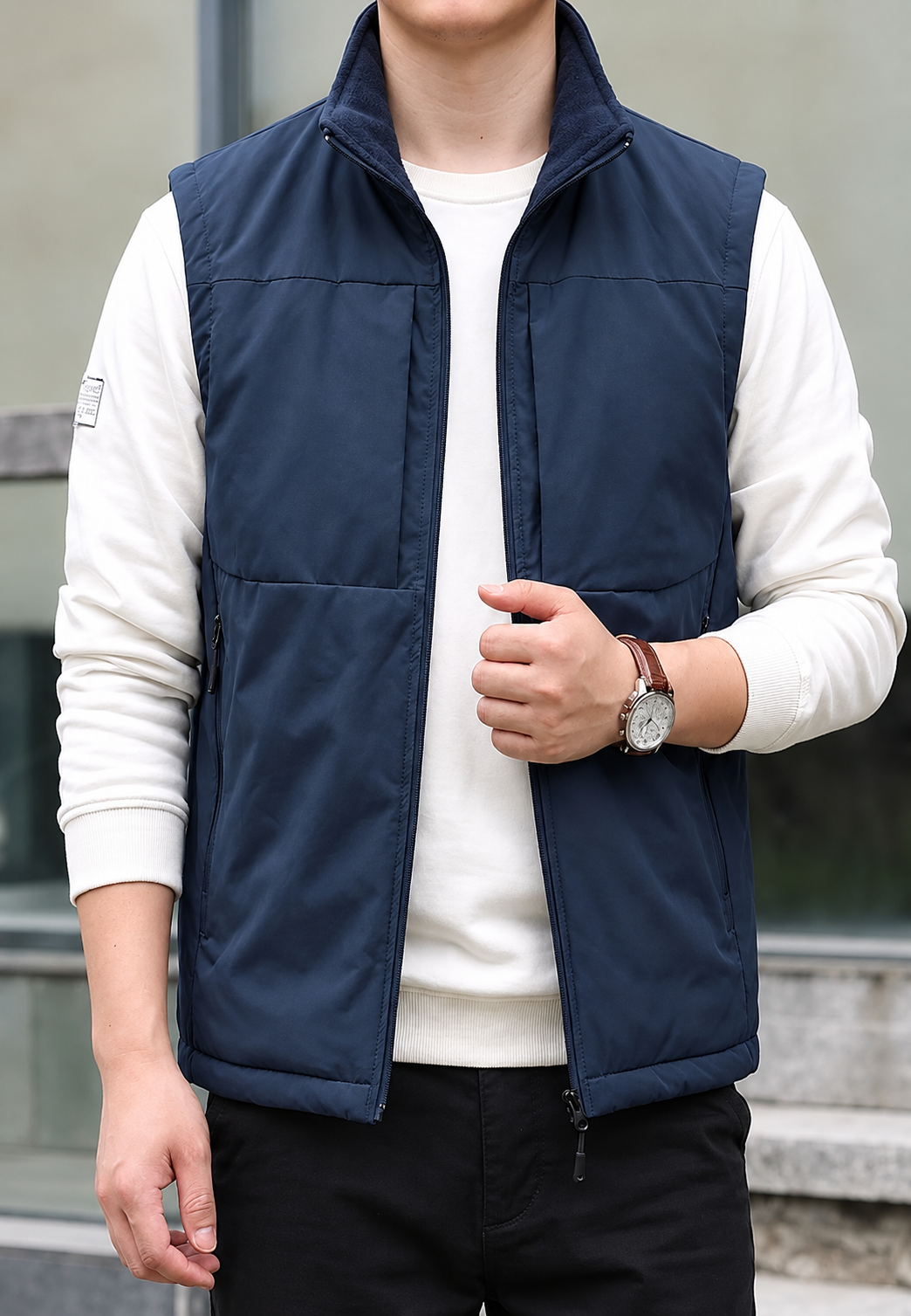 Gilet matelassé homme col montant poches zippées - Brenvik