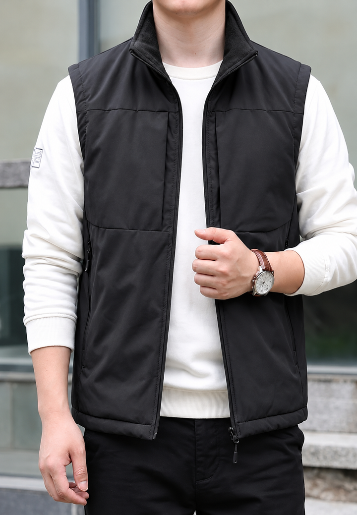 Gilet matelassé homme col montant poches zippées - Brenvik