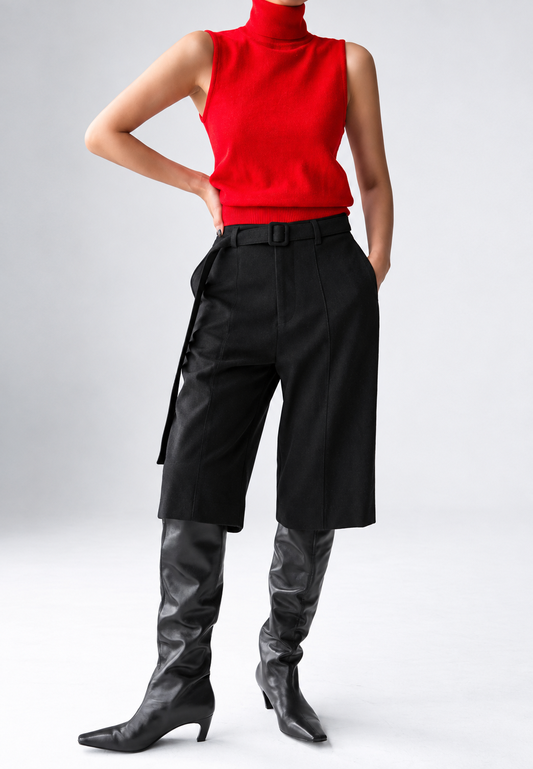 Haut sans manches en maille col montant - Velia