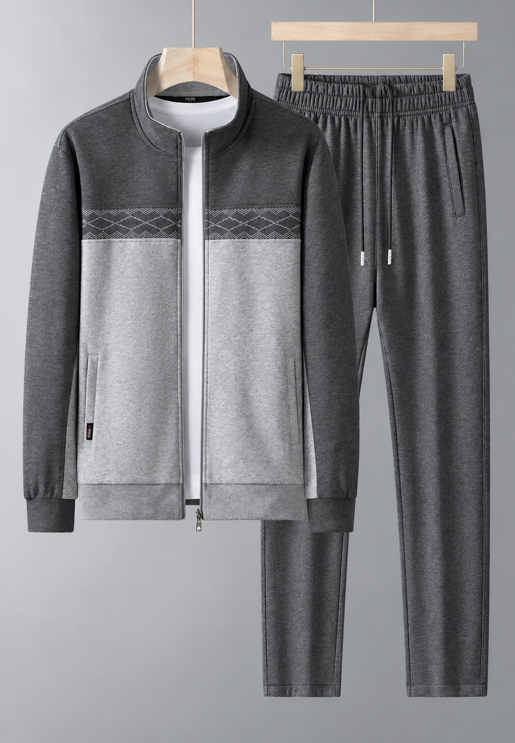 Survêtement homme deux pièces à fermeture zippée et col montant - Lasse