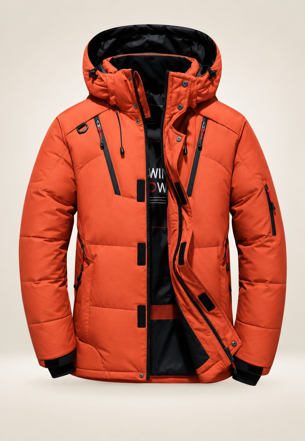 Veste matelassée outdoor homme à capuche et col montant - Stellan