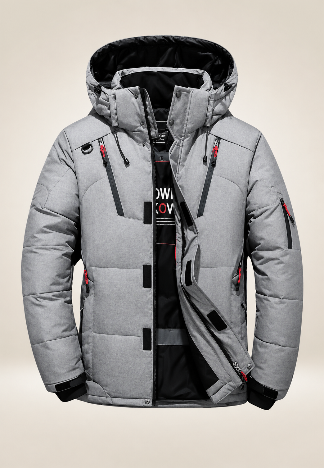 Veste matelassée outdoor homme à capuche et col montant - Stellan