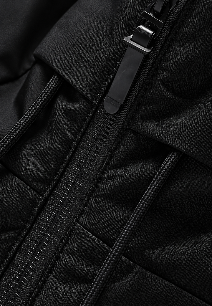 Veste matelassée pour homme, coupe classique, à capuche et fermeture éclair - Hakon