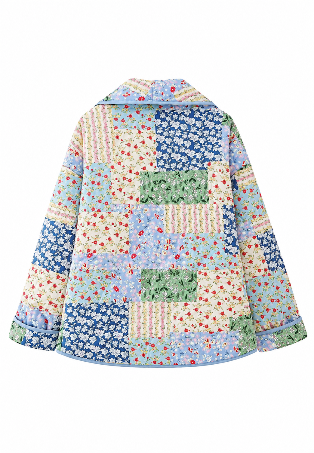 Veste matelassée femme à imprimés floraux assortis - Marielle