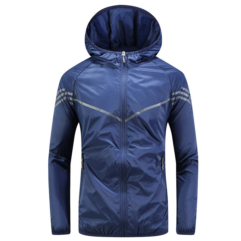 Veste imperméable pour homme avec capuche, poches et fermeture éclair - Thiago