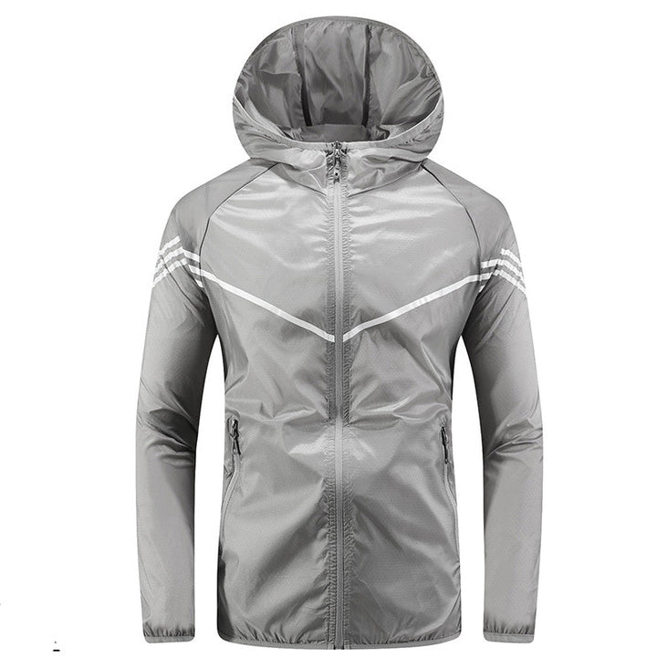 Veste imperméable pour homme avec capuche, poches et fermeture éclair - Thiago