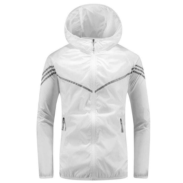 Veste imperméable pour homme avec capuche, poches et fermeture éclair - Thiago