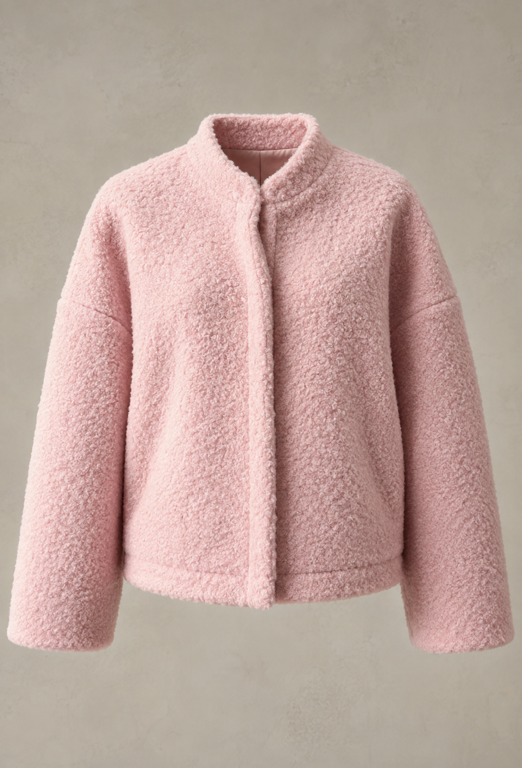 Veste femme effet sherpa oversize à col montant - Odette