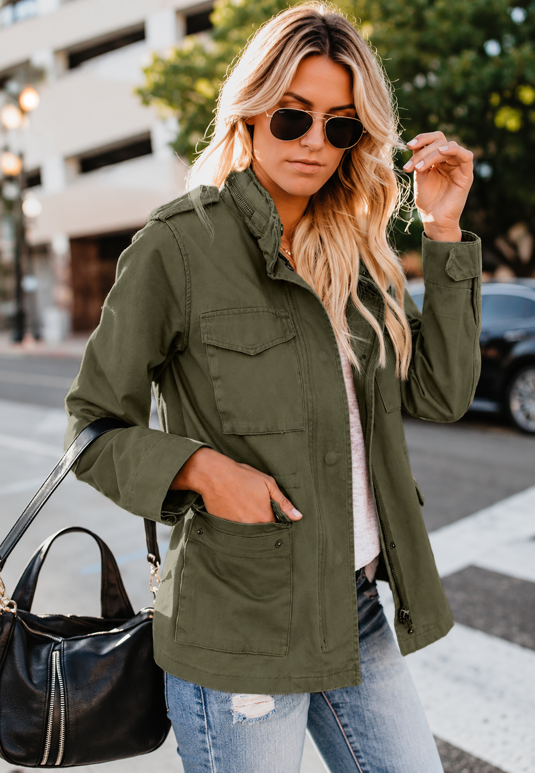 Veste légère pour femme avec poches - Tilda