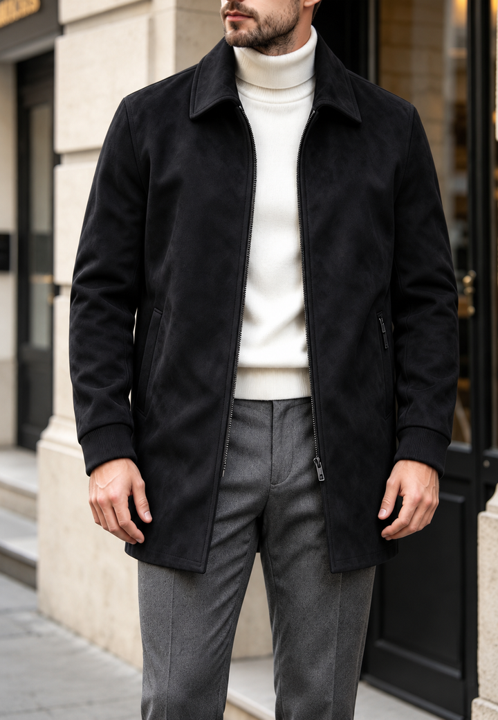 Veste pour homme effet daim avec zip - Darío