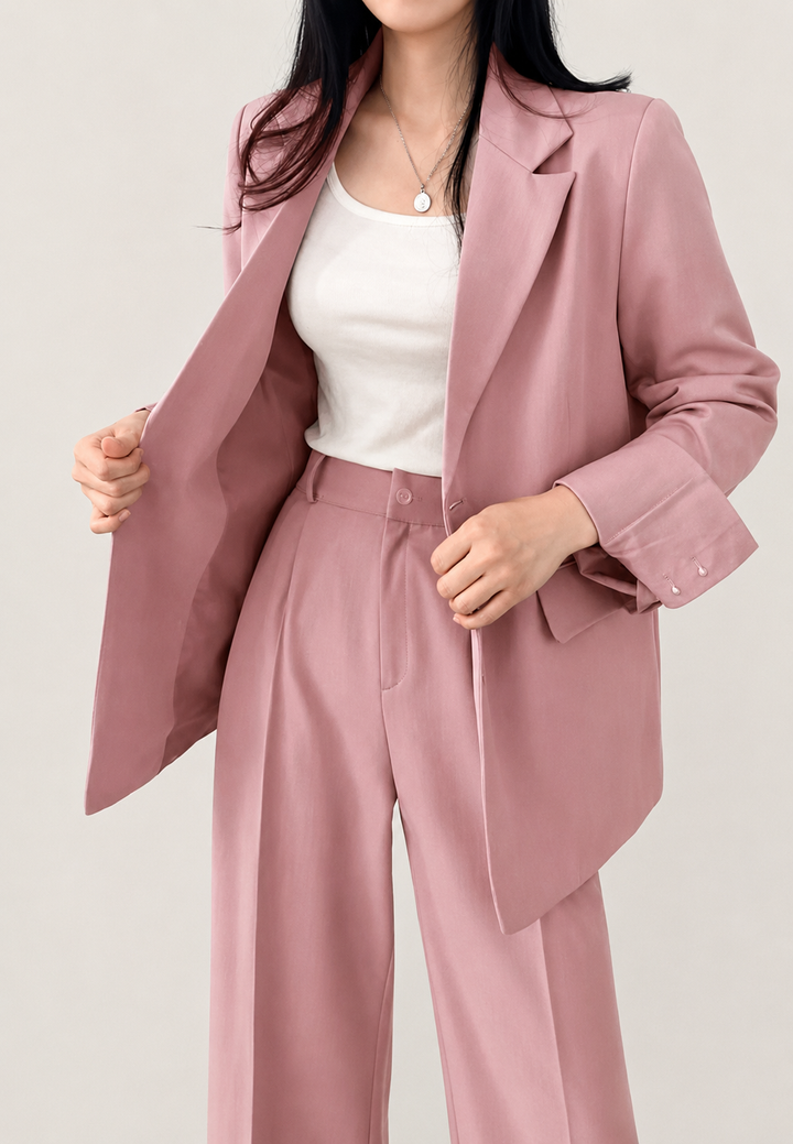 Ensemble deux pièces pour femme : blazer et pantalon droit - Athena