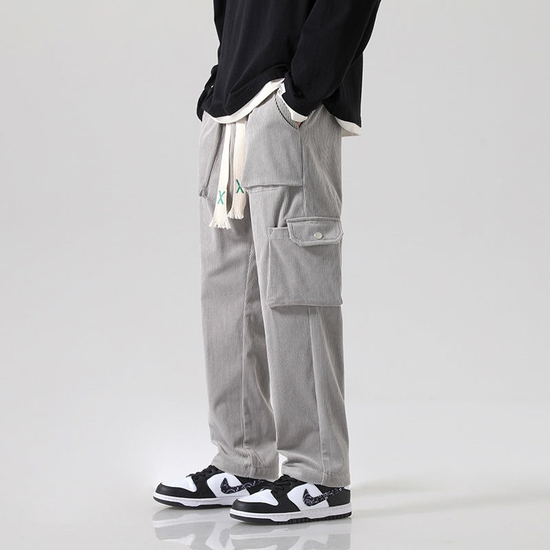 Pantalon cargo en velours côtelé pour homme - Erlend