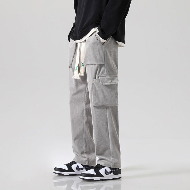 Pantalon cargo en velours côtelé pour homme - Erlend