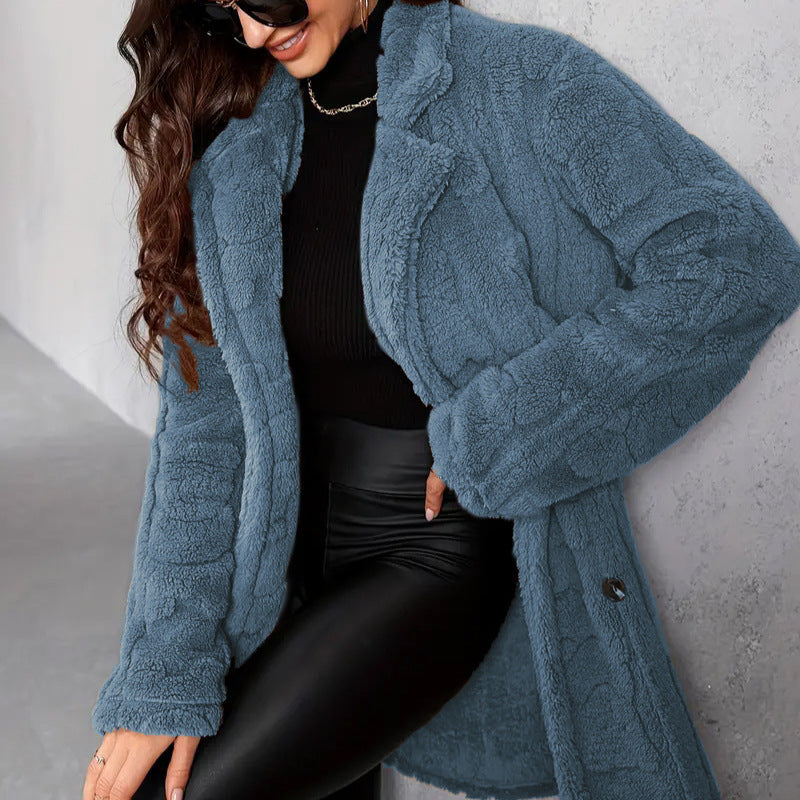 Manteau polaire oversize pour femme - Thania