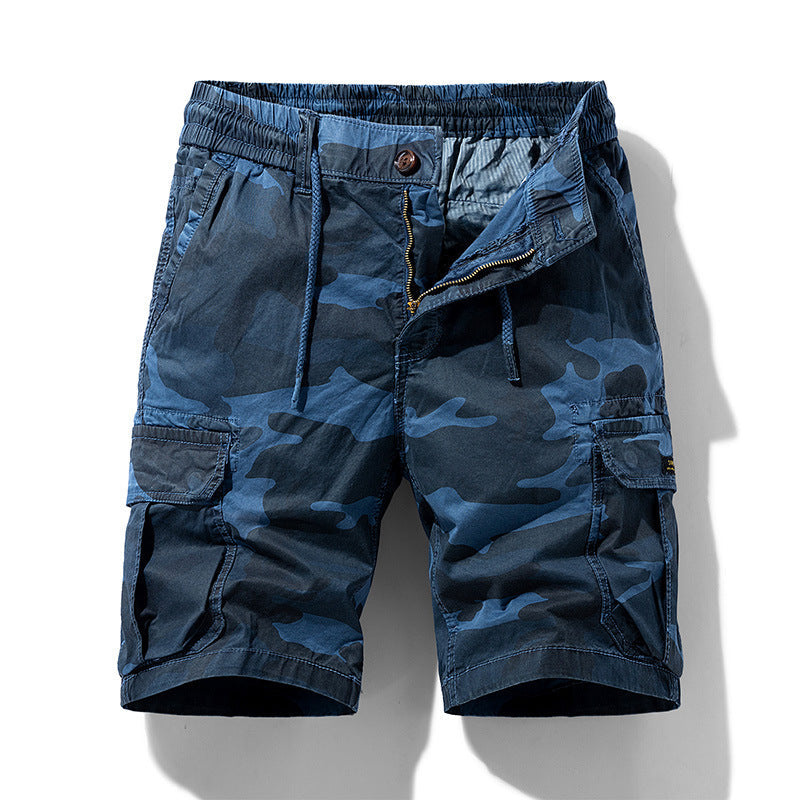 Short cargo camouflage avec poches latérales pour hommes - Carson